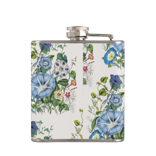 Carnaval van bloemen heupfles (Achterkant)