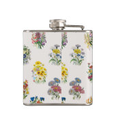 Carnaval van bloemen heupfles (Achterkant)