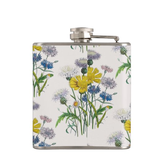 Carnaval van bloemen heupfles (Achterkant)