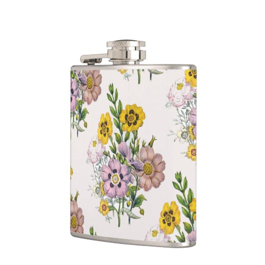 Carnaval van bloemen heupfles (Links)