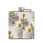 Carnaval van bloemen heupfles (Achterkant)