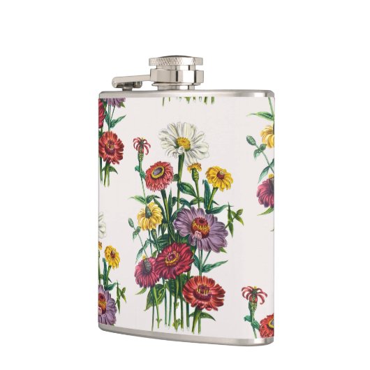 Carnaval van bloemen heupfles (Links)