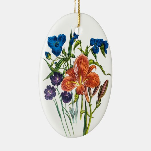 Carnaval van bloemen keramisch ornament (Rechts)