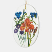 Carnaval van bloemen keramisch ornament (Links)