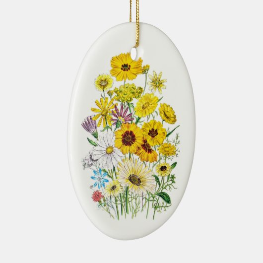 Carnaval van bloemen keramisch ornament (Rechts)