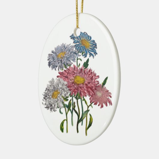 Carnaval van bloemen keramisch ornament (Links)