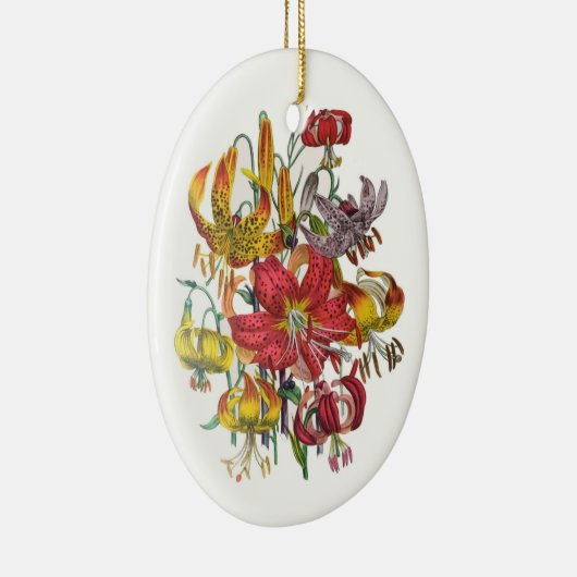 Carnaval van bloemen keramisch ornament (Rechts)