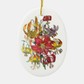 Carnaval van bloemen keramisch ornament (Voorkant)