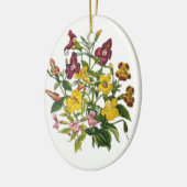 Carnaval van bloemen keramisch ornament (Links)