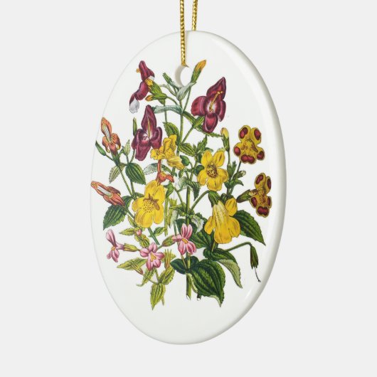 Carnaval van bloemen keramisch ornament (Links)