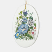 Carnaval van bloemen keramisch ornament (Links)
