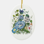 Carnaval van bloemen keramisch ornament (Voorkant)