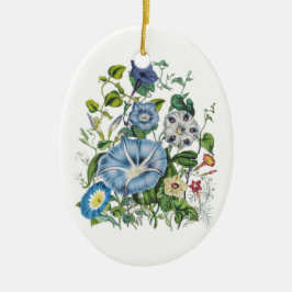 Carnaval van bloemen keramisch ornament