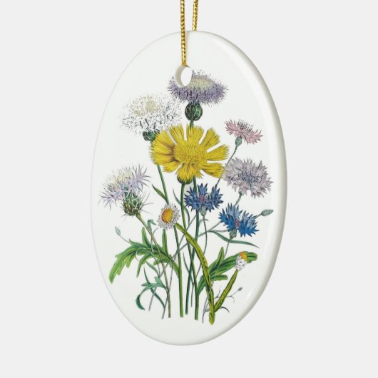 Carnaval van bloemen keramisch ornament (Links)