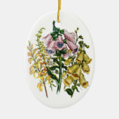Carnaval van bloemen keramisch ornament (Voorkant)