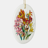 Carnaval van bloemen keramisch ornament (Rechts)