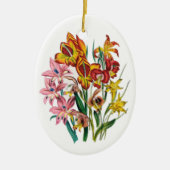 Carnaval van bloemen keramisch ornament (Voorkant)