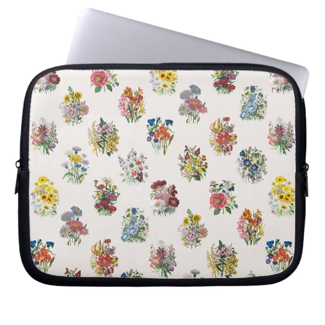 Carnaval van bloemen laptop sleeve (Voorkant)