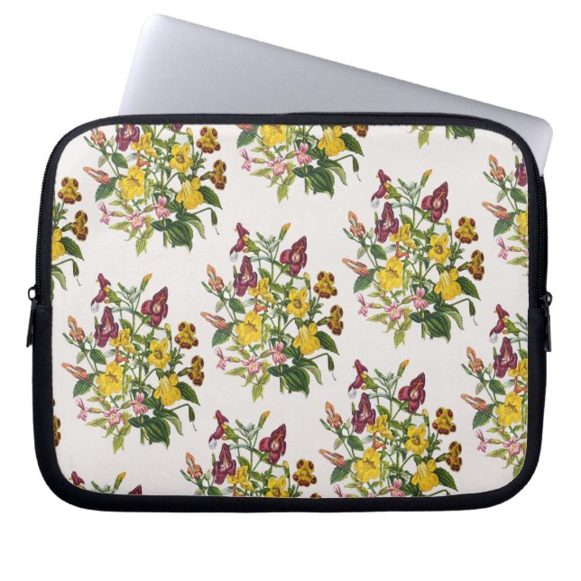 Carnaval van bloemen laptop sleeve (Voorkant)