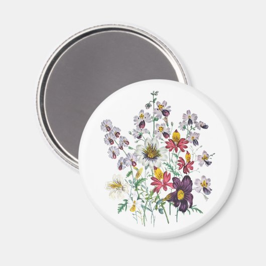 Carnaval van bloemen magneet (Voorkant / Achterkant)