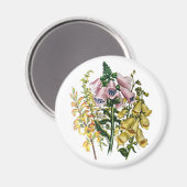 Carnaval van bloemen magneet (Voorkant / Achterkant)