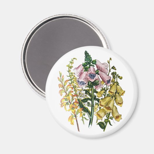 Carnaval van bloemen magneet (Voorkant / Achterkant)