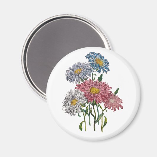 Carnaval van bloemen magneet (Voorkant / Achterkant)