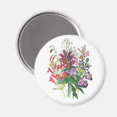 Carnaval van bloemen magneet (Voorkant / Achterkant)