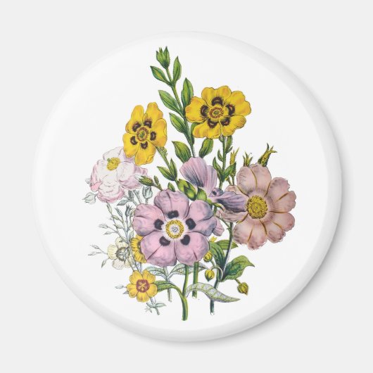 Carnaval van bloemen magneet (Voorkant)