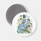 Carnaval van bloemen magneet (Voorkant / Achterkant)