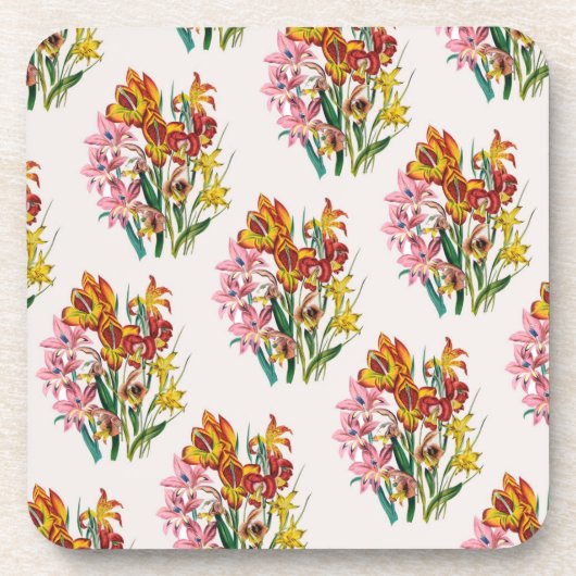 Carnaval van bloemen onderzetter (Voorkant)