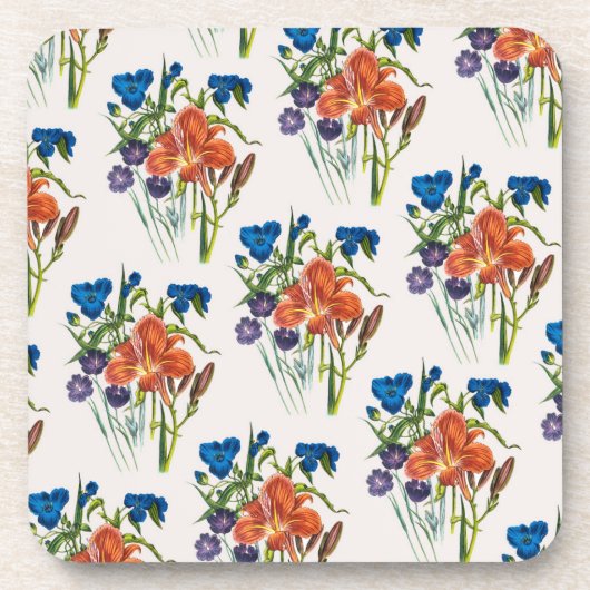 Carnaval van bloemen onderzetter (Voorkant)