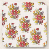 Carnaval van bloemen onderzetter (Voorkant)