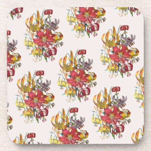 Carnaval van bloemen onderzetter (Voorkant)