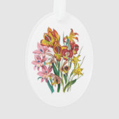Carnaval van bloemen ornament (achterkant)