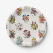 Carnaval van bloemen papieren bordje (Voorkant)