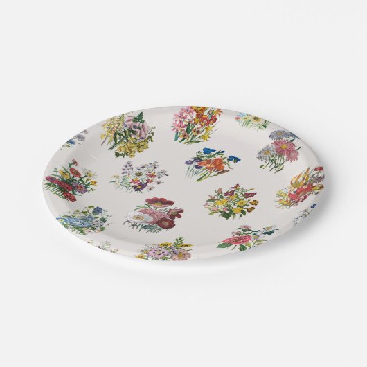 Carnaval van bloemen papieren bordje (Gekanteld)