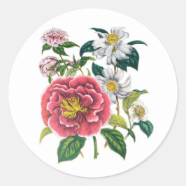 Carnaval van bloemen ronde sticker