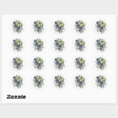 Carnaval van bloemen ronde sticker (Vel)