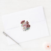Carnaval van bloemen ronde sticker (Envelop)