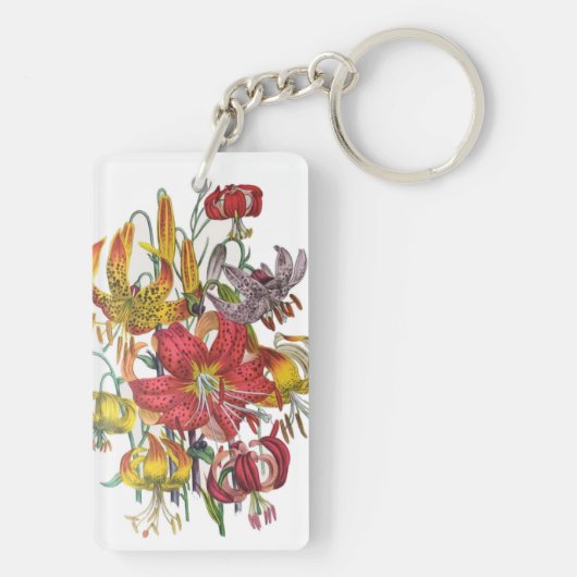 Carnaval van bloemen sleutelhanger (achterkant)