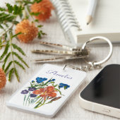 Carnaval van bloemen sleutelhanger (Voorkant Rechts)