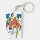 Carnaval van bloemen sleutelhanger (achterkant)