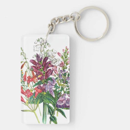 Carnaval van bloemen sleutelhanger (achterkant)