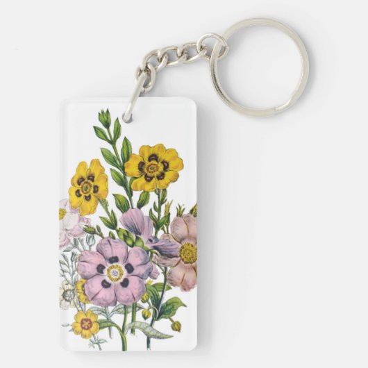 Carnaval van bloemen sleutelhanger (achterkant)