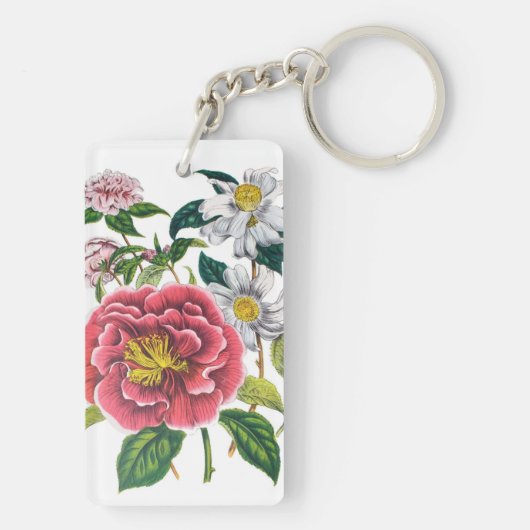 Carnaval van bloemen sleutelhanger (achterkant)