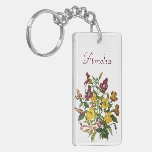 Carnaval van bloemen sleutelhanger (Voorkant Links)