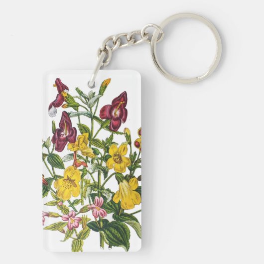 Carnaval van bloemen sleutelhanger (achterkant)