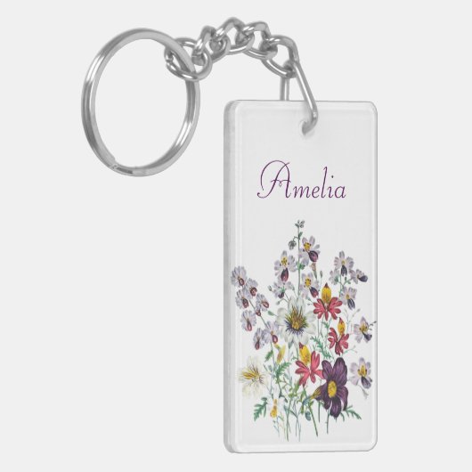 Carnaval van bloemen sleutelhanger (Voorkant Links)