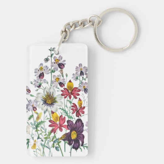 Carnaval van bloemen sleutelhanger (achterkant)